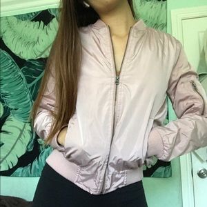 PINK BOMBER JACKET